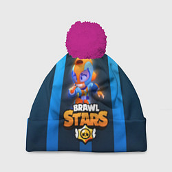 Шапка с помпоном Brawl Stars GT Max, цвет: 3D-малиновый