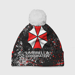 Шапка с помпоном UMBRELLA CORP, цвет: 3D-белый