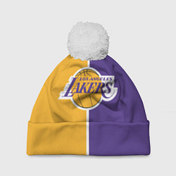 Шапка c помпоном LA LAKERS