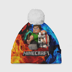 Шапка c помпоном MINECRAFT
