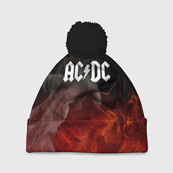 Шапка с помпоном AC DC, цвет: 3D-черный