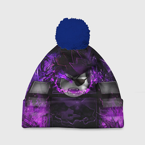 Шапка c помпоном ROBLOX / 3D-Тёмно-синий – фото 1