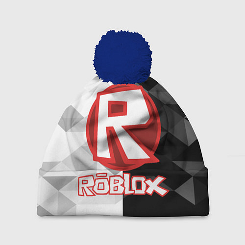Шапка c помпоном ROBLOX / 3D-Тёмно-синий – фото 1