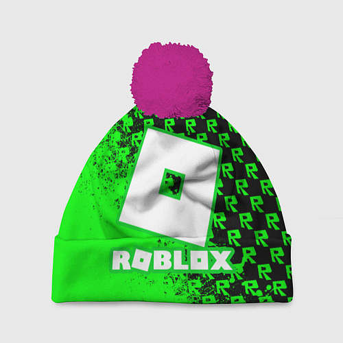 Шапка c помпоном Roblox / 3D-Малиновый – фото 1