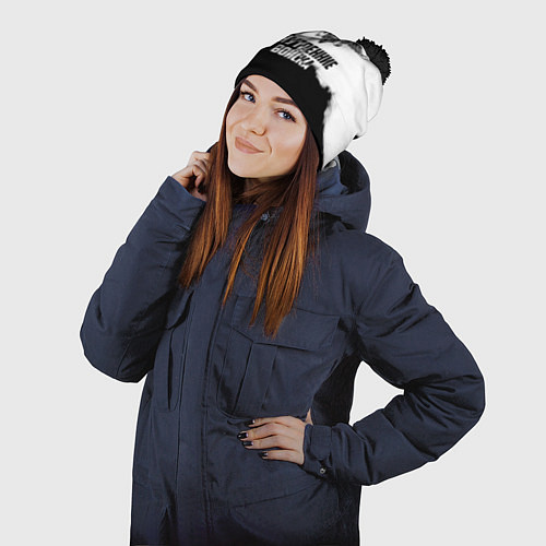 Шапка c помпоном Внутренние Войска / 3D-Черный – фото 2