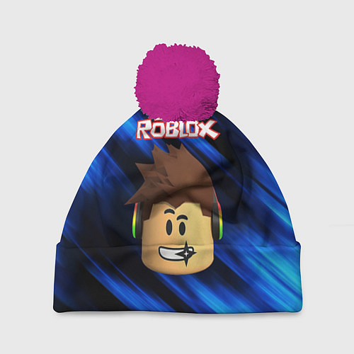 Шапка c помпоном ROBLOX / 3D-Малиновый – фото 1