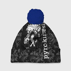 Шапка с помпоном Pyrokinesis, цвет: 3D-тёмно-синий