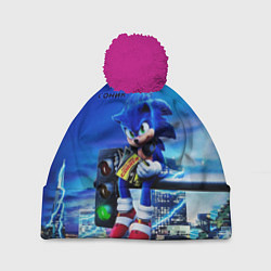Шапка c помпоном SONIC