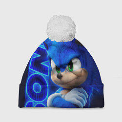 Шапка c помпоном SONIC