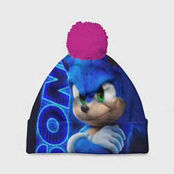 Шапка c помпоном SONIC