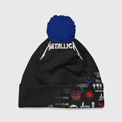 Шапка с помпоном Metallica, цвет: 3D-тёмно-синий