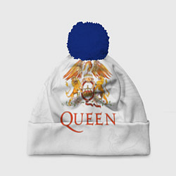 Шапка с помпоном Queen, цвет: 3D-тёмно-синий