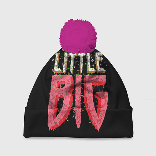 Шапка c помпоном Little Big / 3D-Малиновый – фото 1