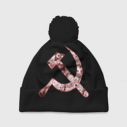 Шапка с помпоном Anime USSR, цвет: 3D-черный