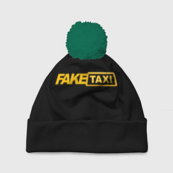 Шапка с помпоном Fake Taxi, цвет: 3D-зеленый