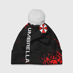 Шапка с помпоном UMBRELLA CORP, цвет: 3D-белый