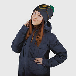 Шапка с помпоном Lamborghini, цвет: 3D-зеленый — фото 2