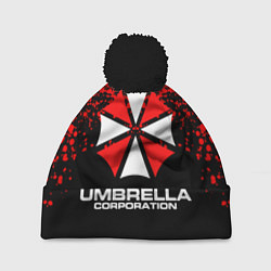 Шапка с помпоном Umbrella Corporation, цвет: 3D-черный