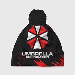 Шапка с помпоном Umbrella Corporation, цвет: 3D-черный