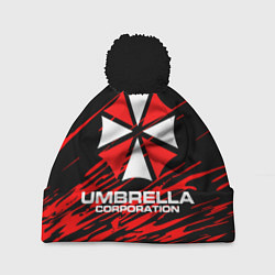 Шапка с помпоном Umbrella Corporation, цвет: 3D-черный