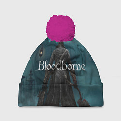 Шапка с помпоном Bloodborne, цвет: 3D-малиновый