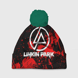 Шапка с помпоном Linkin Park, цвет: 3D-зеленый