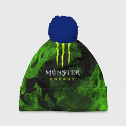 Шапка с помпоном MONSTER ENERGY, цвет: 3D-тёмно-синий