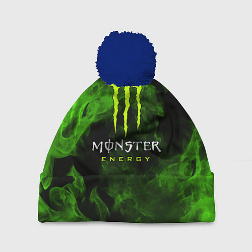 Шапка c помпоном MONSTER ENERGY / 3D-Тёмно-синий – фото 1