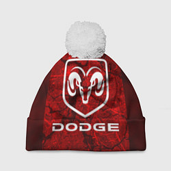 Шапка с помпоном DODGE, цвет: 3D-белый