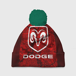 Шапка с помпоном DODGE, цвет: 3D-зеленый