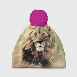 Шапка с помпоном Lion King, цвет: 3D-малиновый