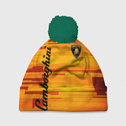 Шапка c помпоном LAMBORGHINI