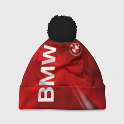Шапка с помпоном BMW, цвет: 3D-черный
