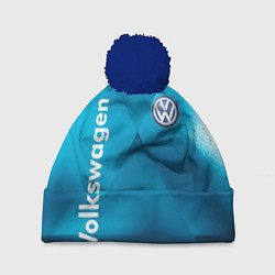 Шапка с помпоном VOLKSWAGEN, цвет: 3D-тёмно-синий
