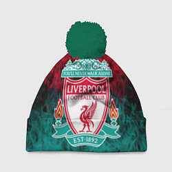 Шапка с помпоном LIVERPOOL, цвет: 3D-зеленый