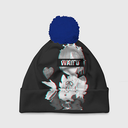 Шапка c помпоном Re:Zero / 3D-Тёмно-синий – фото 1