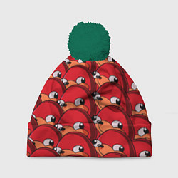 Шапка с помпоном Knuckles, цвет: 3D-зеленый