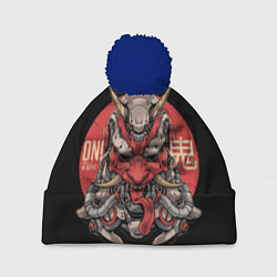 Шапка c помпоном Cyber Oni Samurai