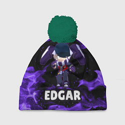 Шапка с помпоном BRAWL STARS EDGAR, цвет: 3D-зеленый