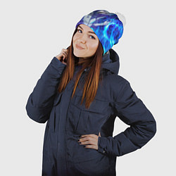 Шапка с помпоном Киллуа Золдик, цвет: 3D-белый — фото 2