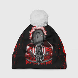 Шапка с помпоном JUJUTSU KAISEN СУКУНА, цвет: 3D-белый