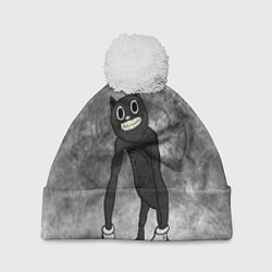 Шапка с помпоном Cartoon cat, цвет: 3D-белый