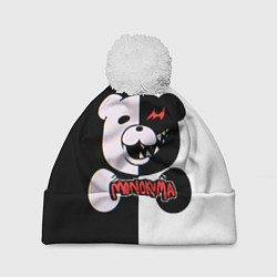 Шапка c помпоном MONOKUMA МОНОКУМА GLITCH