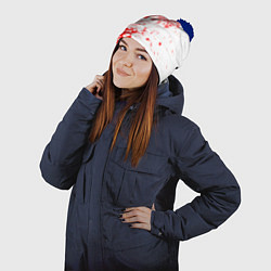 Шапка с помпоном Cannibal corpse, цвет: 3D-тёмно-синий — фото 2