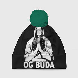 Шапка с помпоном OG Buda, цвет: 3D-зеленый