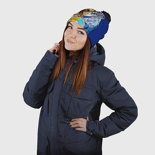 Шапка c помпоном Киллуа золдик и Гон хантер / 3D-Черный – фото 2