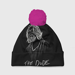Шапка с помпоном THE DUDE Большой Лебовски, цвет: 3D-малиновый