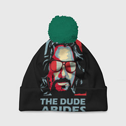 Шапка с помпоном The Dude Abides Лебовски, цвет: 3D-зеленый