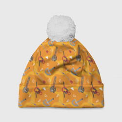 Шапка с помпоном Снаряжение Альпиниста, цвет: 3D-белый