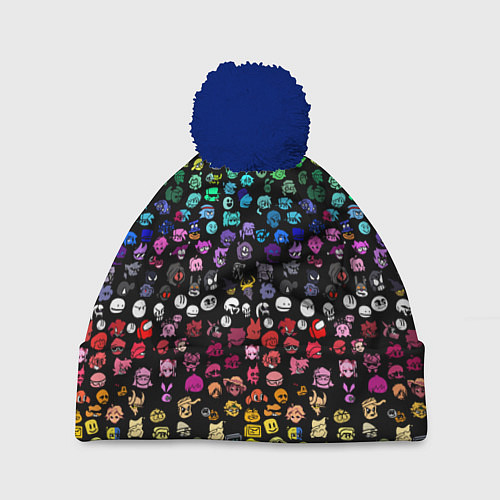 Шапка c помпоном ПЕРСОНАЖИ ИГРЫ FNF / 3D-Тёмно-синий – фото 1